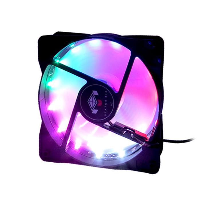 فن کیس STATUS SIX RGB 120mm پره سفید